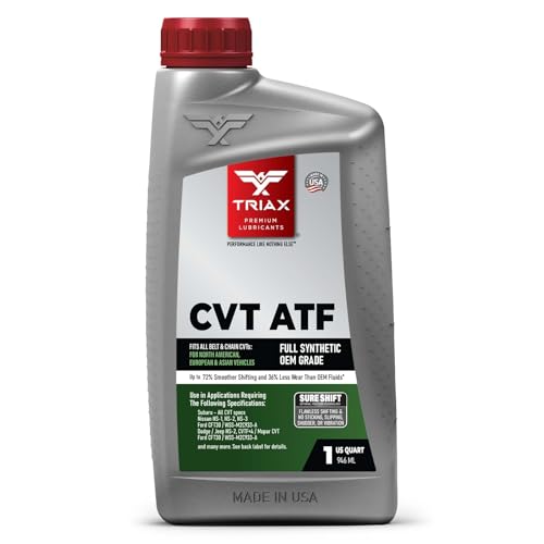 TRIAX CVT ATF OEM Grade Universal Non-Slip CVT Transmission Fluid; Surpasses All OEM Specs (1 Quart)