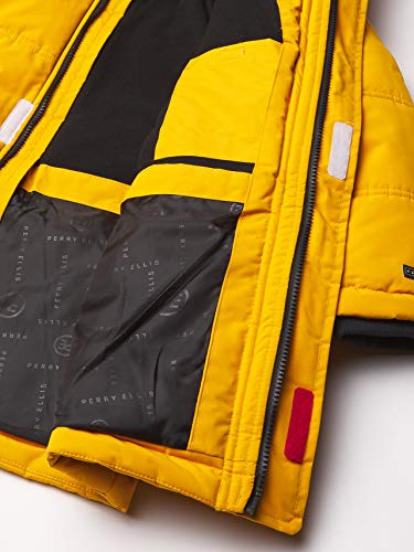 Perry Ellis Boys' Little Poly Taslon Stadium Jacket, Gold, 5 #TOP3