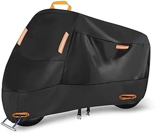 QSLLLY Motorcycle Cover for Peugeot Django 125 2015-2025, Tailored Motorcycle Protective Cover, Dustproof Cover, Motorcycle Tarpaulin, Waterproof, Durable, Outdoor Accessories, A