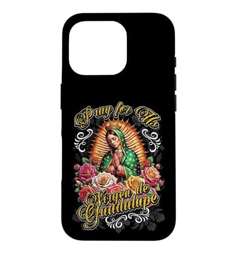 Our Lady Virgen De Guadalupe Saint Virgin Mary Roses Flowers �X�}�z�P�[�X iPhone 16 Pro �p
