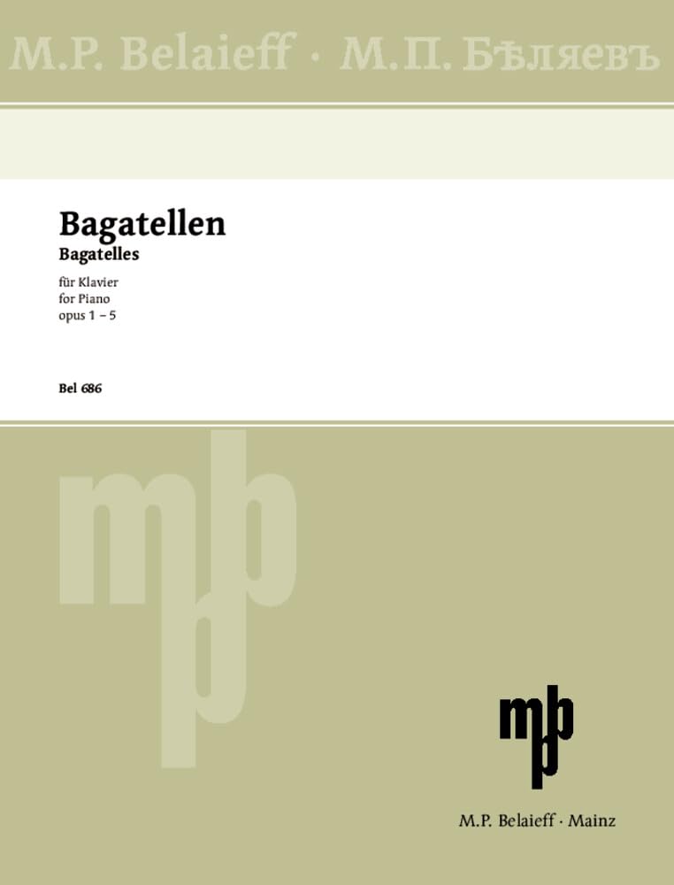 Buy Bagatellen - Piano - BOOK — BookShops.in