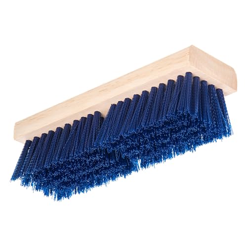 Image of Carlisle FoodService Products 36193P14 Blue Color, 10 inch Polypropylene Deck Scrub Brush
