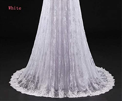 PSFVHHQI 3/4 Dream Sleeves Robe de Mariée Applique Robe de Bal Élégant Col Rond Robe de Mariée, Ivoire, 32 – vue 4
