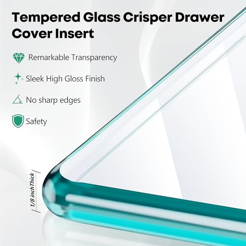 image for Refrigerator Crisper Glass Shelf Replacement 240350608 AP2115928 Compa
