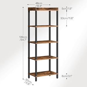 Hoobro5tierstorageladdershelfindustrialstyledisplayracksquarebookshelfwoodencornershelfeasytoinstallforlivingroomstudyroomandentrancerusticbrownandblackbf48cj01 Urban Country Home Decor Hoobro 5 tier storage ladder shelf industrial style display rack square bookshelf wooden corner shelf easy to install for living room study room and entrance rustic brown and black bf48cj01 urban country home decor