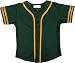 DIGITMON Kids Baseball Jersey Button Down Premium Sleeve Two-Striped T Shirts Uniform FGREENGOLD 6Mo Infants