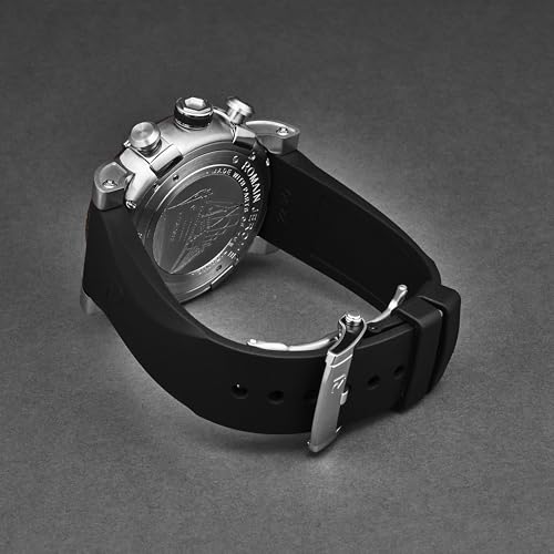 Romain Jerome Men's 'Titanic-DNA Chronograph Black Dial Black Rubber Strap Automatic Watch RJ.TI.CH.101.10 - Image 3