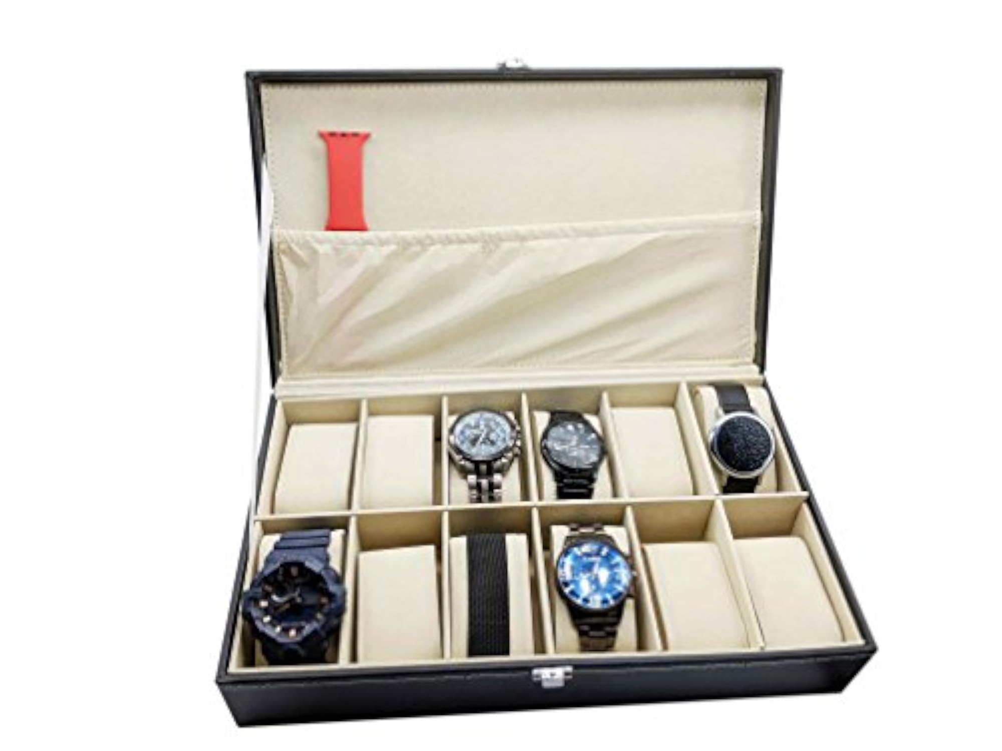 Watch Box with 12 Slots in Black