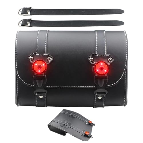 Pochette à outils en cuir PU pour moto : protégez vos gants et lunettes de la pluie
