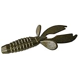 Tackle HD 10-Pack Texas Craw Beaver, 4.25" Twin Tail Fishing Bait, Soft Plastic Fishing Lures and Jig Trailers for Bass Fishing, Crawfish Bass Lures, Green Pumpkin