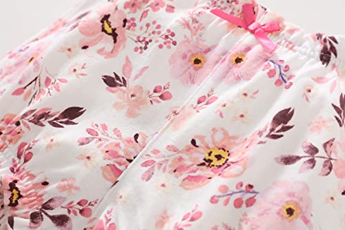 Glash Kids Toddler Girls Bloomers Shorts 3-Pack,Flowers,3T #TOP5