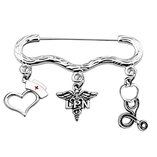 UJIMS Nurse Gift Medical Symbol Lapel Pin Nurses Day Gift for Nurse Practitioner Female RN LPN Paramedic Nursing Graduation Jewelry (LPN Lapel Pin) UJIMS Nurse Gift Medical Symbol Lapel Pin Nurses Day Gift for Nurse Practitioner Female RN LPN Paramedic Nursing Graduation Jewelry (LPN Lapel Pin)
