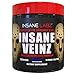 Insane Labz Insane Veinz Non Stimulant NO Enhancing Powder, Nitric Oxide Booster, Loaded with Agmatine Sulfate and Betaine Anhydrous, Increase Vascularity, 35 Srvgs, Grape