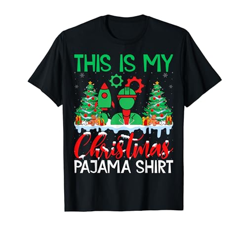 My Christmas Pajama Shirt - Aerospace Engineering Xmas Camiseta