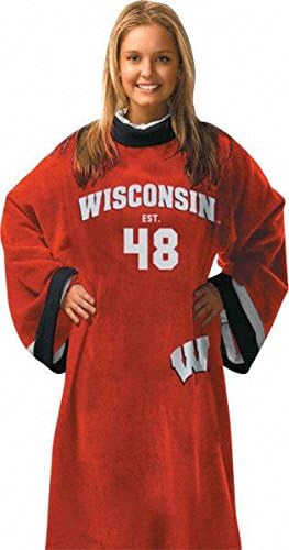 Snuggie OFFICIALLY LICENSED UNIVERSITY OF WISCONSIN WISCONSIN BADGERS