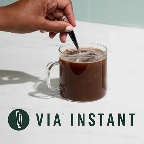 Image of Starbucks VIA Instant Coffee, Medium Roast Coffee, Pike Place Roast, Arabica Beans, Single-Serve, 1 Box (20 Packets)
