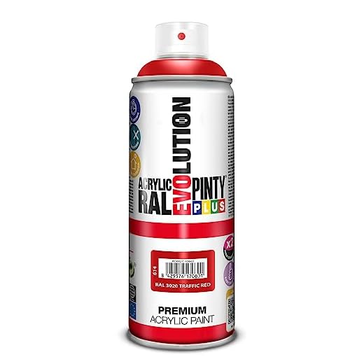 PINTURA EN SPRAY PINTYPLUS EVOLUTION 520CC RAL 3020 ROJO TRÁFICO