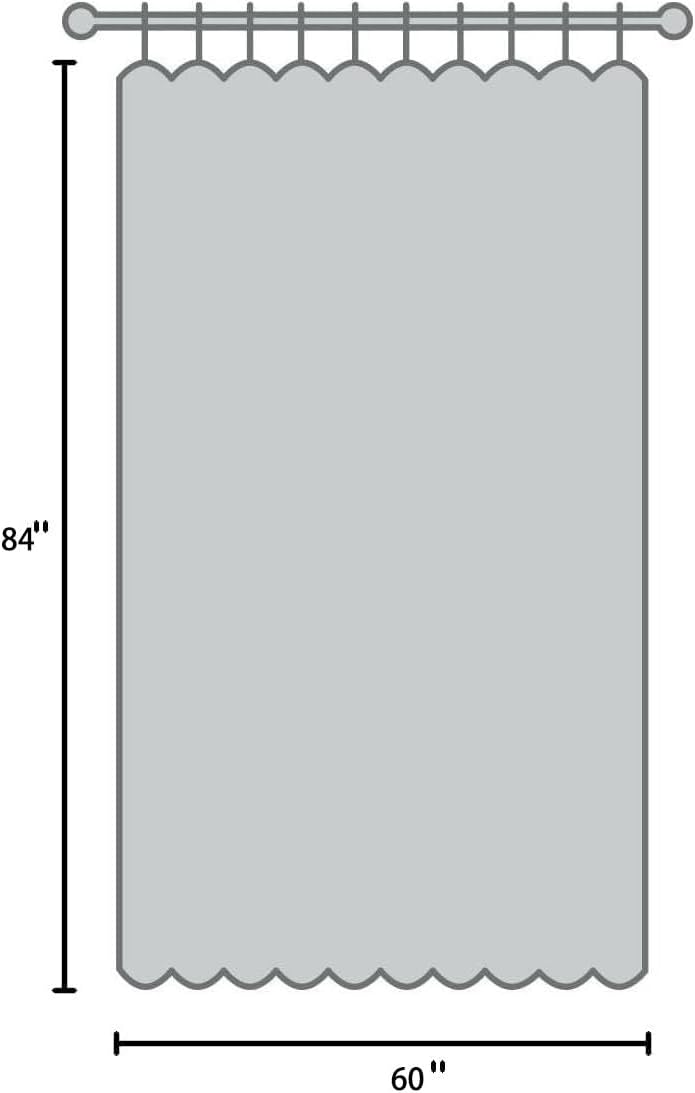 Rod Pocket Sheer Curtain, Elegant 2 Pieces - Total Size 120 Inch Wide (60 Inch Each Panel), Natural Light Flow, Pink Flower (84-in L)