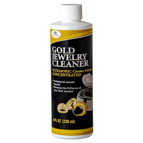 NORTHWEST ENTERPRISES Gold Jewelry Cleaner, Ultrasonic Jewelry Cleaner Solution Concentrate Scientifically Engineered Uniquely for Gold Jewelry (1)