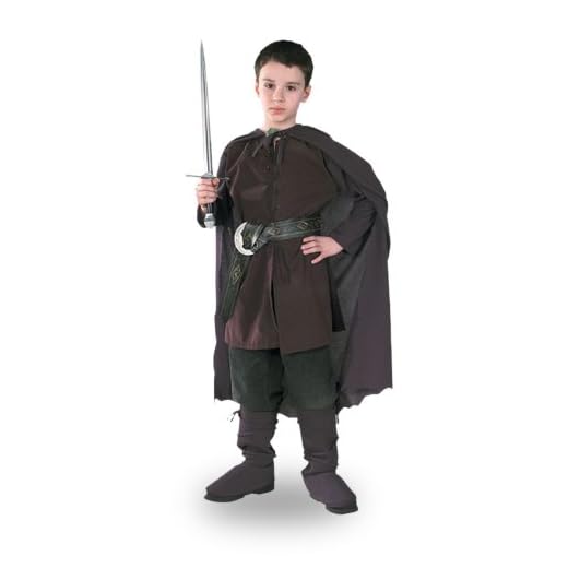 Rubies Original Licencia Aragorn Disfraz aragor Disfraz de El Señor de los Anillos ARAT Cuerno Camino de Bosque Strider Hobbit Talla S