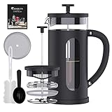 RAINBEAN Mini French Press 12 oz, Small French Press Coffee Maker 350 ml, Heat Cold Coffee Brewer...