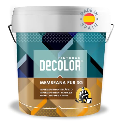 MEMBRANA IMPERMEABLE DE POLIURETANO ELASTICO TRANSITABLE Para terrazas, suelos, tejados. Blanco 4 Litros.