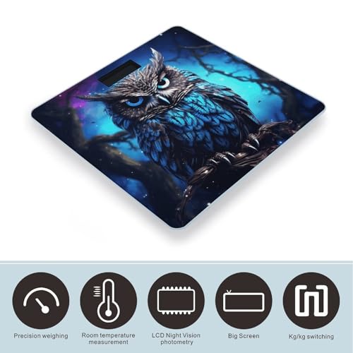 Balanza Digital Compacta Blue Owl para Baño y Uso Personal miniatura 3