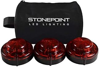 Stonepoint Emergency LED Road Flare Kit – Set of 3 Super Bright LED