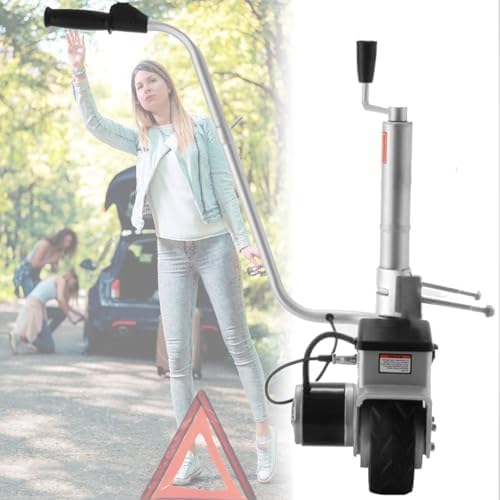 Electric Trailer Dolly,Motorized Jockey Wheel,Ratchet Trailer Jack Mover,Trailer Jockey Wheel,Mobile Electric Trailer Tool,5000lbs Towing Capacity