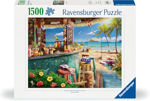 Ravensburger 12000743 - Chiosco in spiaggia - puzzle 1500 pezzi – puzzle adulti e ragazzi da 14 anni,