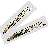 honda fireblade cbr aufkleber 1000rr 600 rr Twisted Melon Fireblade CBR Gold Chrom auf Schwarz Aufkleber Aufkleber Grafiken X 2