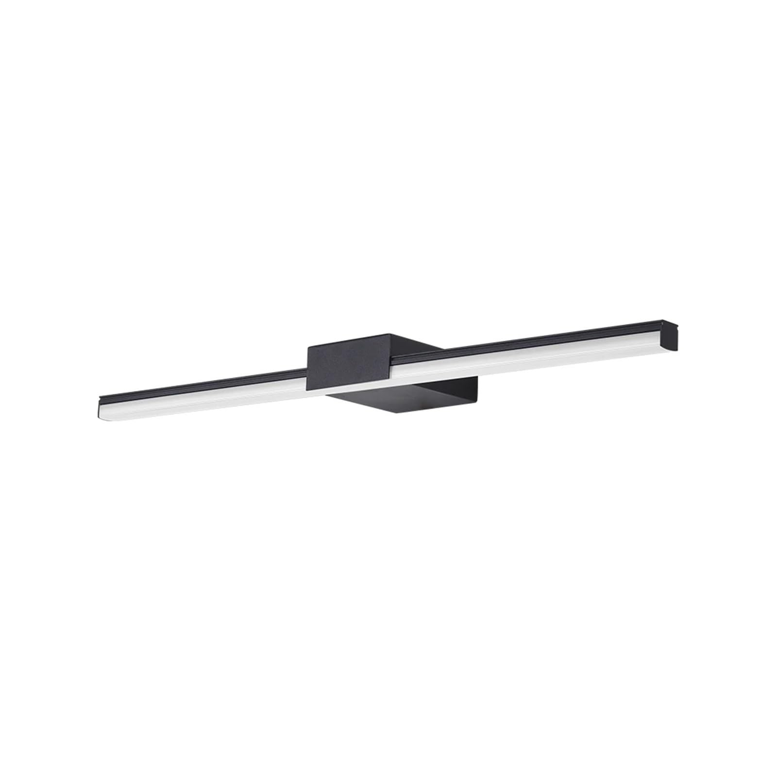 Oświetlenie ścienne LED, lampa dekoracyjna do kinkietu, wnętrze salonu do malowania portretów(Warm 2700-3500K,BLACK_80CM)