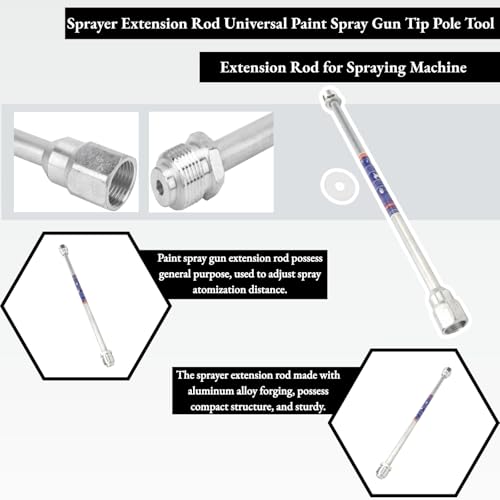 Airless-Spritzpistolenverlängerung Airless-Farbspritzpistolenverlängerungsstab mit Dichtungsring (20 cm)