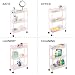 mDesign Estantería con Ruedas para lavadero – Compacto Mueble Auxiliar para Guardar...