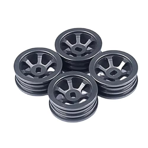 RC�z�C�[���n�u For Wltoys 284131 K969 K979 K989 K999 P929 P939 For Kyosho For Mini-Z 1:28 4�� ���^���z�C�[������ RC�J�[�A�b�v�O���[�h�p�[�c�A�N�Z�T���[�C���p(Gray)
