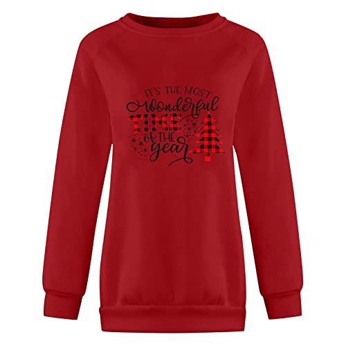 Jjhaevdy  Women's Ugly Christmas Crewneck Sweatshirt Novelty 3D Graphic Long Sleeve Sweater Shirt #TOP1