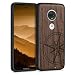 Produktbild kwmobile Schutzhülle kompatibel mit Motorola Moto G7 / Moto G7 Plus - TPU Bumper - Kompass Vintage Dunkelbraun
