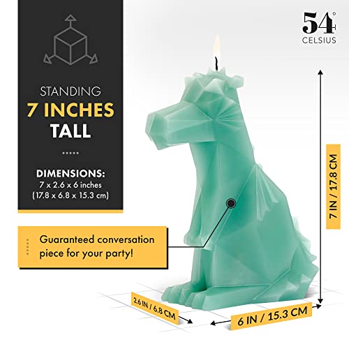 Pyropet Dreki Dragon Candle - Sage Green - Unique Dragon Candle With An Aluminum Skeleton - 8 Hour Burn Time - Unique Christmas Gift For Dragon Lovers, Goth Decor - 8” Tall #TOP4