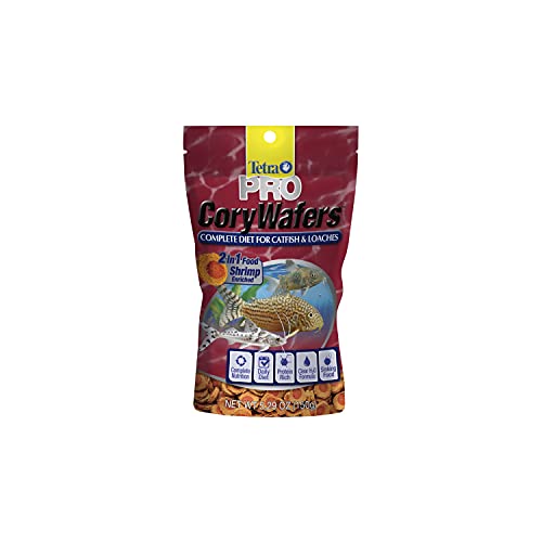 TetraPro CoryWafers Complete Diet For Catfish And Loaches, Enriched With Shrimp, 5.29 Ounce