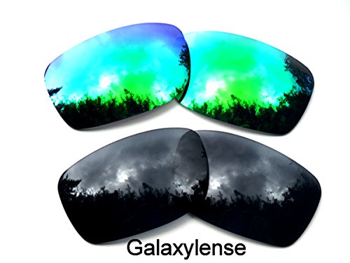 Galaxy Replacement Lenses For Oakley Fives Squared Black&Green Color Polarized 2 Pairs,Free S&H. #TOP4