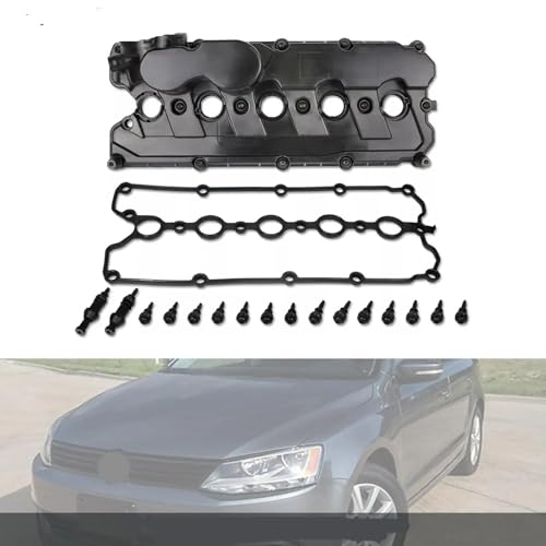 Pasuje do Vw Golf Jetta Passat 2.5L akcesoria samochodowe pokrywa zaworów silnika z uszczelką śruby Cap pokrywa głowicy cylindrów