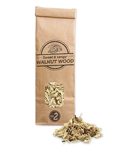 Smokey Olive Wood 6 x 500 ml Oliven-, Mandel-, Eichen-, Zitronen-, Orangen- und Walnussholzspäne, Größe Nr. 2: 0,5-1 cm (AHLNVW2-06-0,5 l)