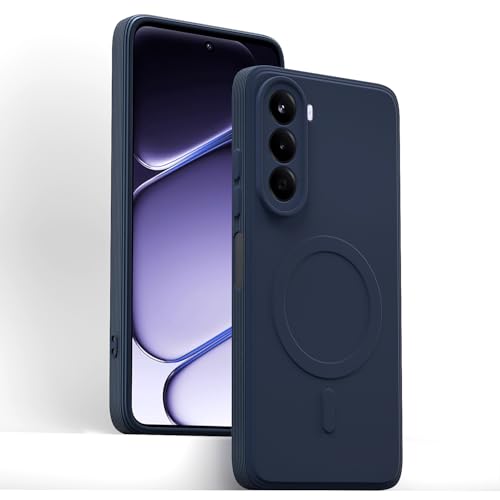 Image of Pikkme Back Cover for OnePlus Nord CE 6 Lite 5G Soft Matte Silicone Mag-Safe Design (Mag-Safe Not Support) Camera Protection | Slim Fit Bumper Cover (Blue)