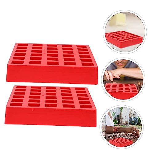 Set de cajas para monedas Veemoon ABS color rojo miniatura 6