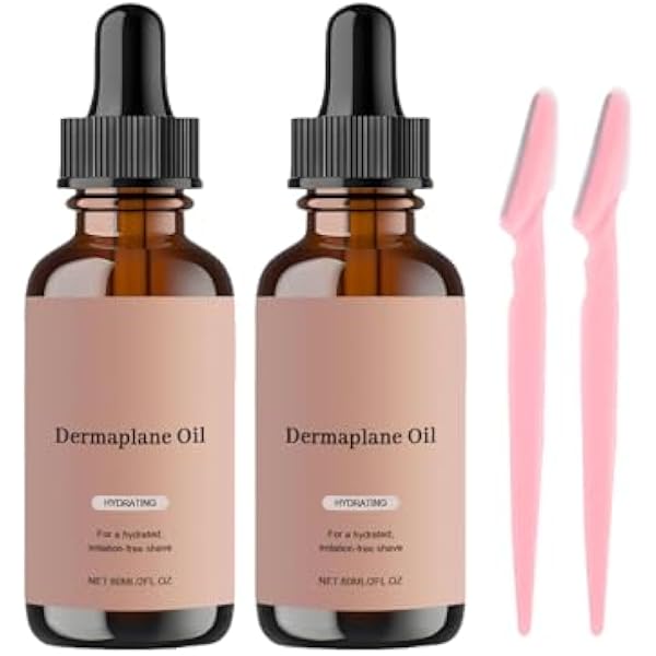 Dermaplaning olejek do golenia twarzy dla kobiet zapobiega wrastającym włosom i pryszczom po goleniu uspokajające usuwanie owłosienia twarzy dla skóry wrażliwej lekki nawilżający olejek 2