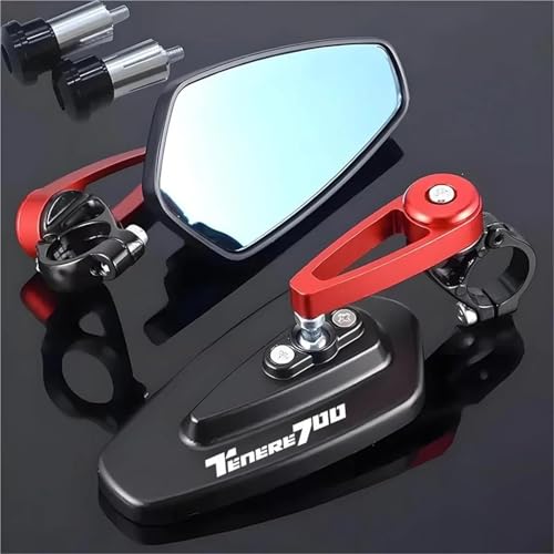 Espejos retrovisores de manillar para moto en rutas de aventura Tenere 700