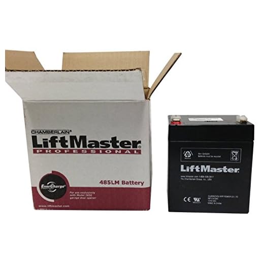 Chamberlain Liftmaster 485LM Battery LiftMaster Garage Door Openers 485LM Battery Backup, OEM