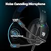 IMYB A36 Gaming Headset with Microphone for Pc, Xbox One Series X/s, Ps4, Ps5, Stereo Wired Noise Cancelling Over-Ear Headphones with Mic for Computer, Laptop, Mac, Gamer (Blue) #2