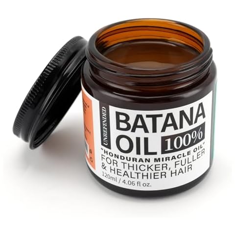 Batana Oil for Hair Growth, Batana Oil Organic 100%, Hair Growth Oil for Frizz, Split Ends, Texture & Shine, 4.06 Ounce Jar Cover