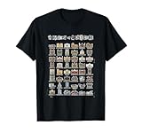 History of Architecture Styles Ancient to Modern Chart T-Shirt